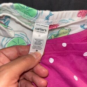 Carter's Pink and White Polka Dot Pajama Set